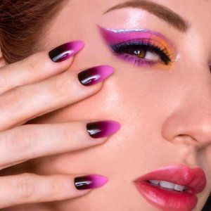 Darling Press On Nail Kit Stiletto Long (Miss Nine Berry Ombre)